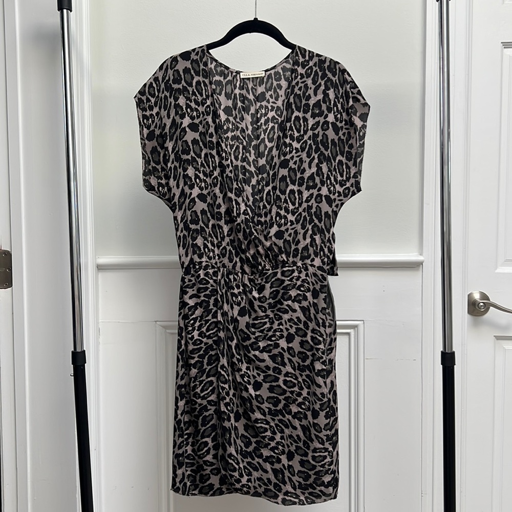 Ulla Johnson Animal Print Silk Dress